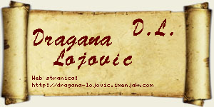 Dragana Lojović vizit kartica